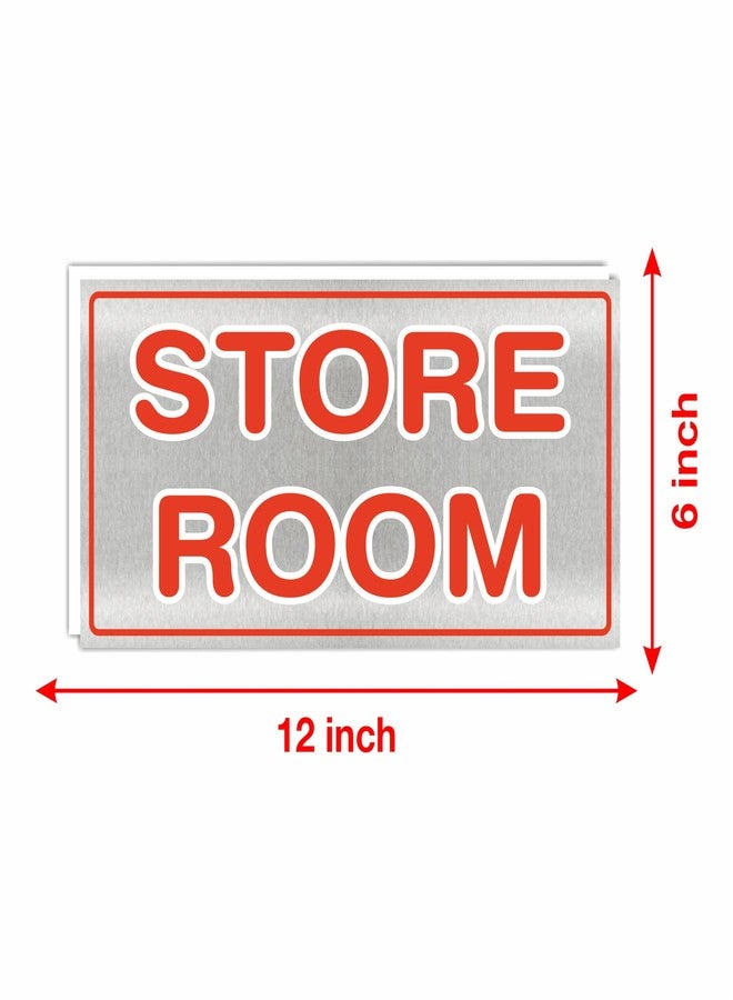 ATTRACTSO - Store Room Vinyl With 5mm Sunboard Signage Board Stickers | Sign board for Door | Signage for Offices (Size- 12x6 Inch) (Pack of 10) - Image 4